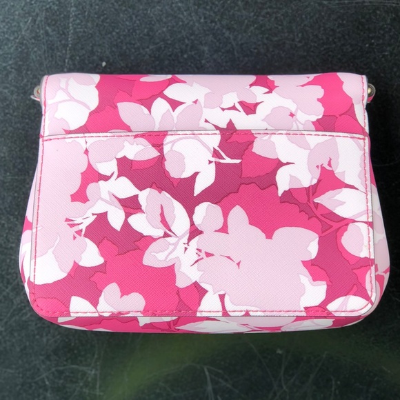 Michael Kors Tina Small Clutch Granita Pink Floral - Picture 2 of 8